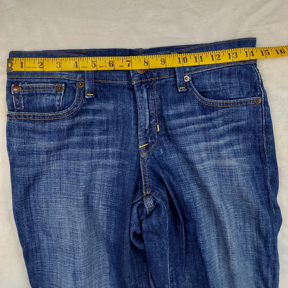 Lucky Brand Sweet Crop Mid Rise Blue Cropped Jeans Hayward Size 27 - Picture 12 of 14